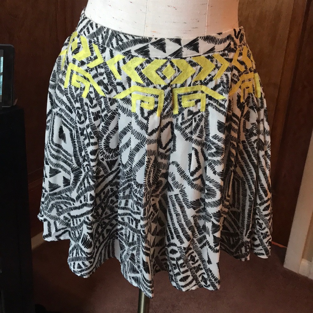 LF Tribal Patterned Skirt
